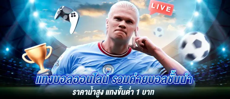 แทงบอลออนไลน์ รวมค่ายบอลชั้นนำ ราคาน้ำสูง แทงขั้นต่ำ 1 บาท